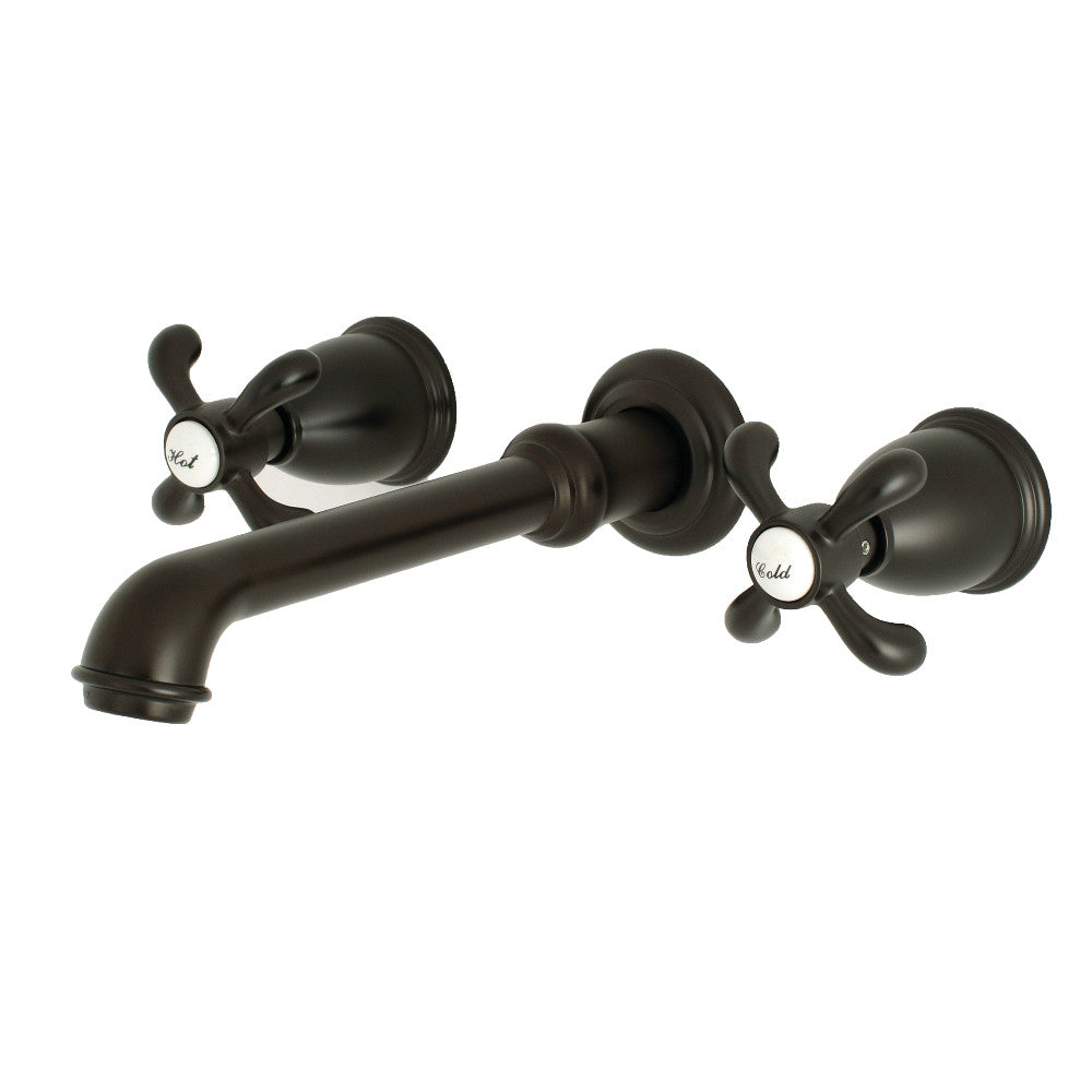 Kingston Brass KS7122TX 8-Inch Center Wall Mount Bathroom Faucet