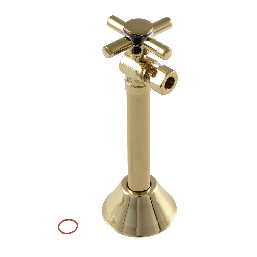 Kingston Brass Concord 1/2" Sweat x 3/8" O.D. Comp, Angle Shut Off Valve with 5" Extension