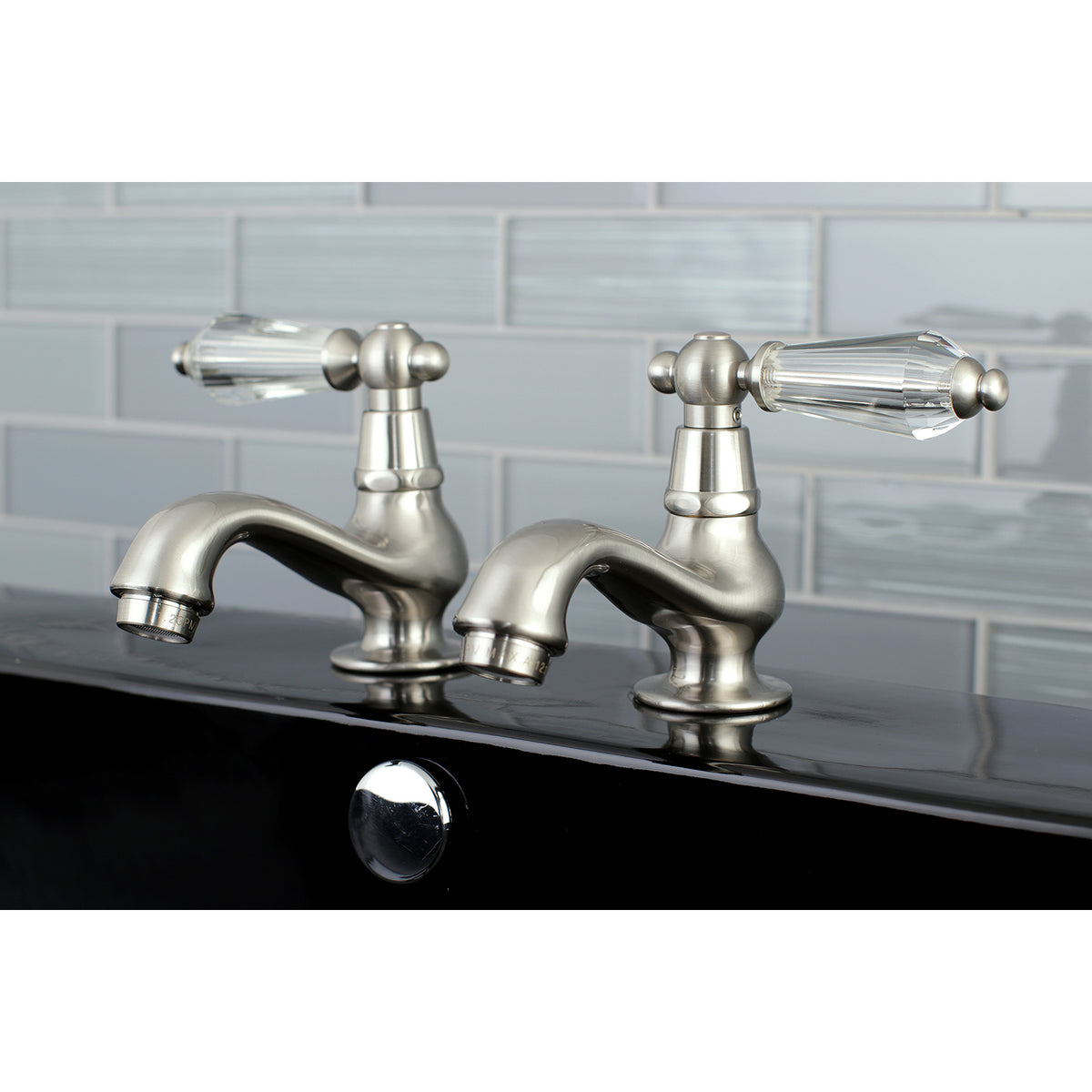 Kingston Brass KS1102WLL Basin Tap Faucet with Cross Handle