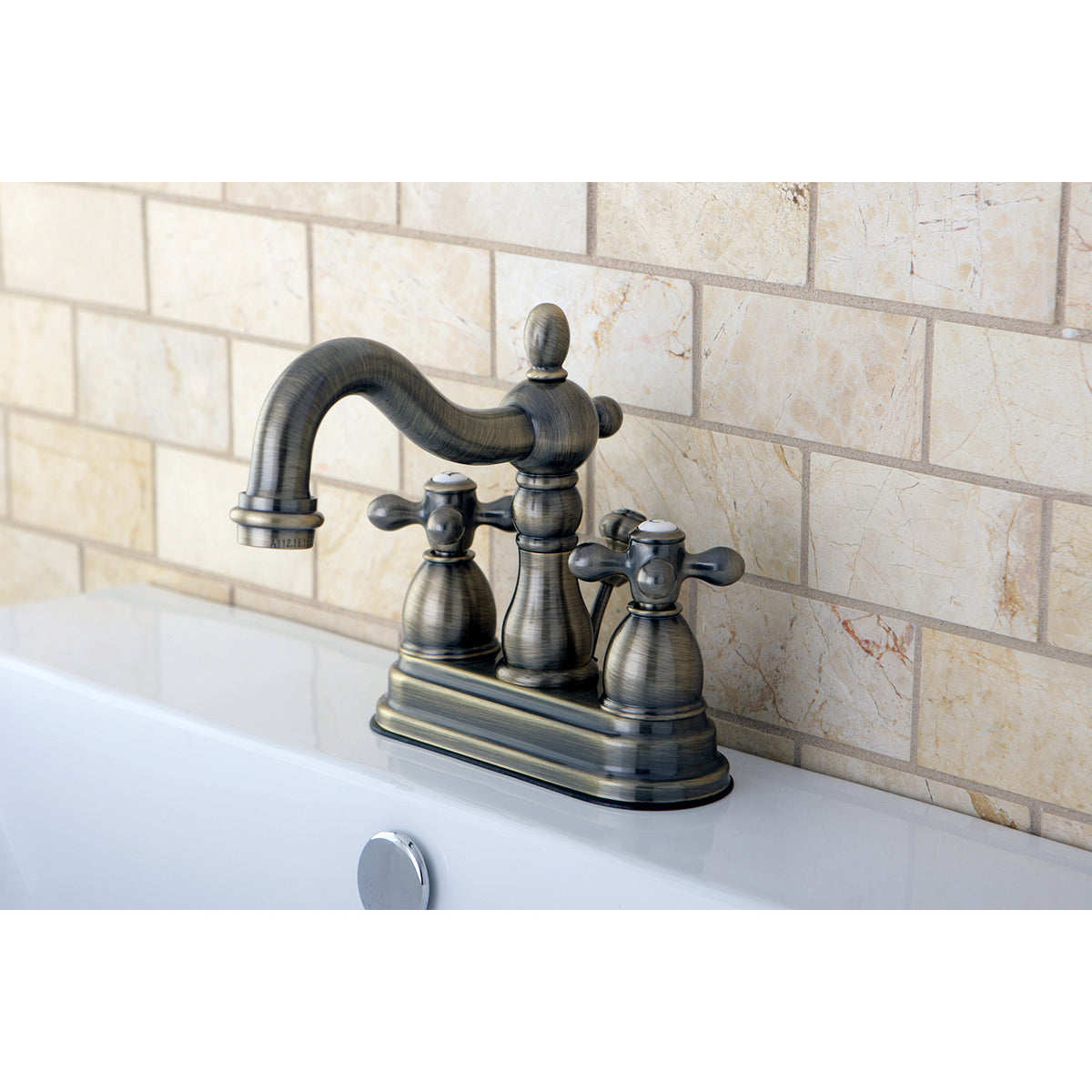 Kingston Brass KB1601AX Heritage 4 in. Centerset Bathroom Faucet