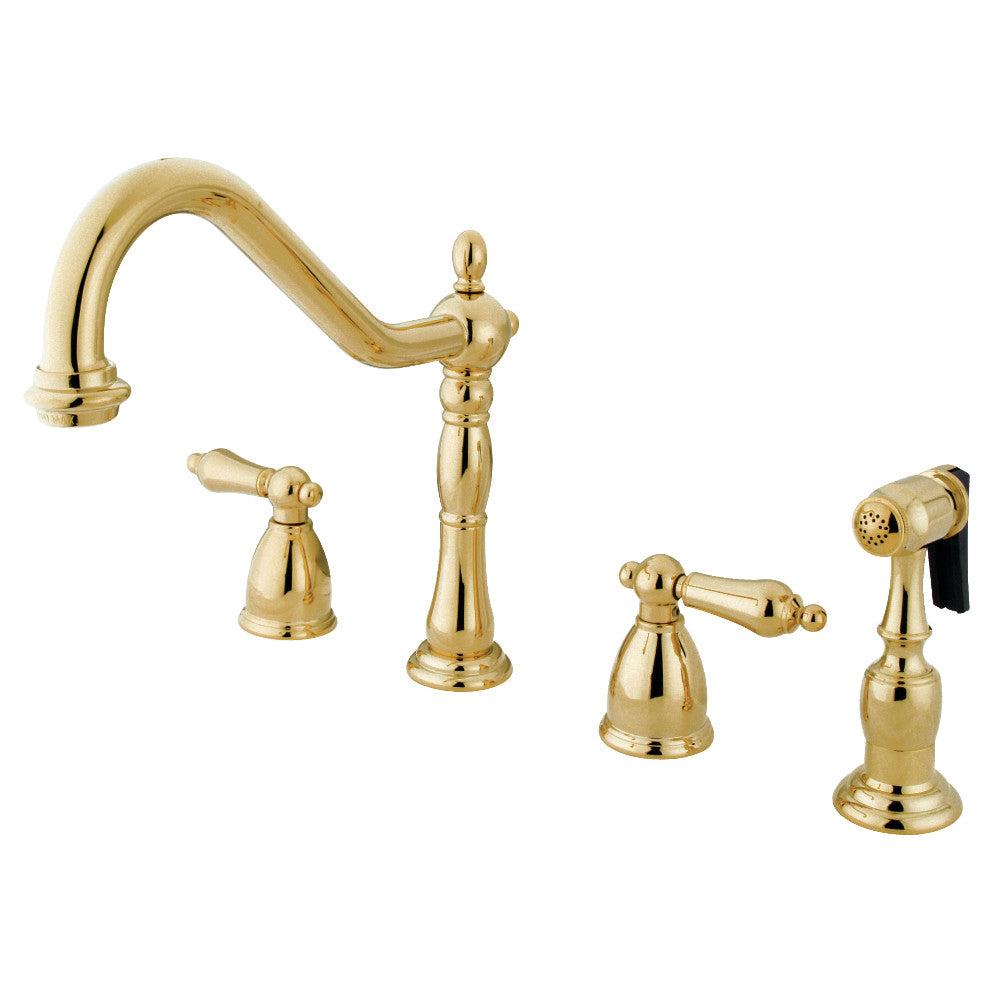 Kingston Brass KB1791ALBS Widespread Kitchen Faucet