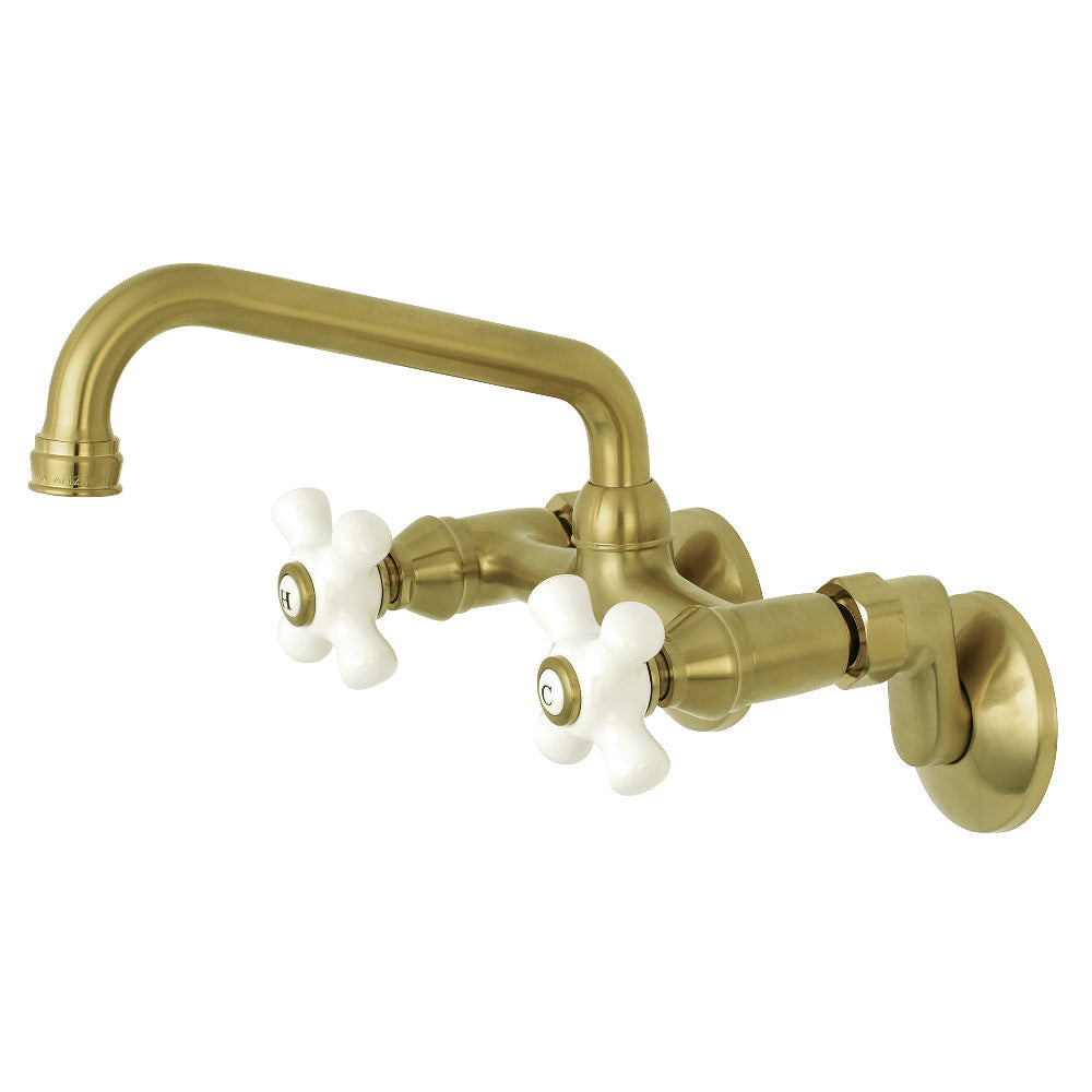 Kingston Brass KS613SB Kingston Two Handle Wall Mount Kitchen Faucet