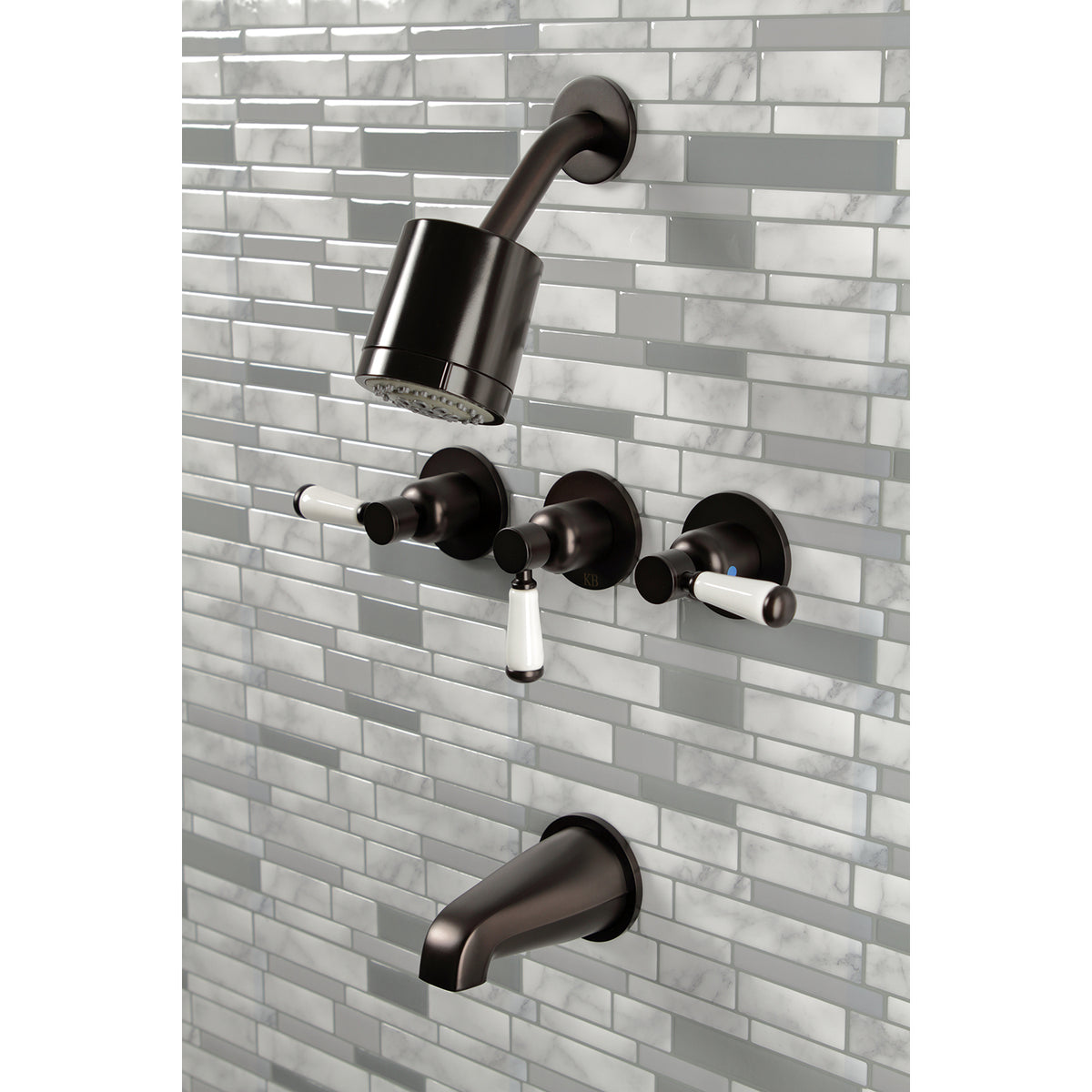 Paris Three-Handle Tub and Shower Faucet