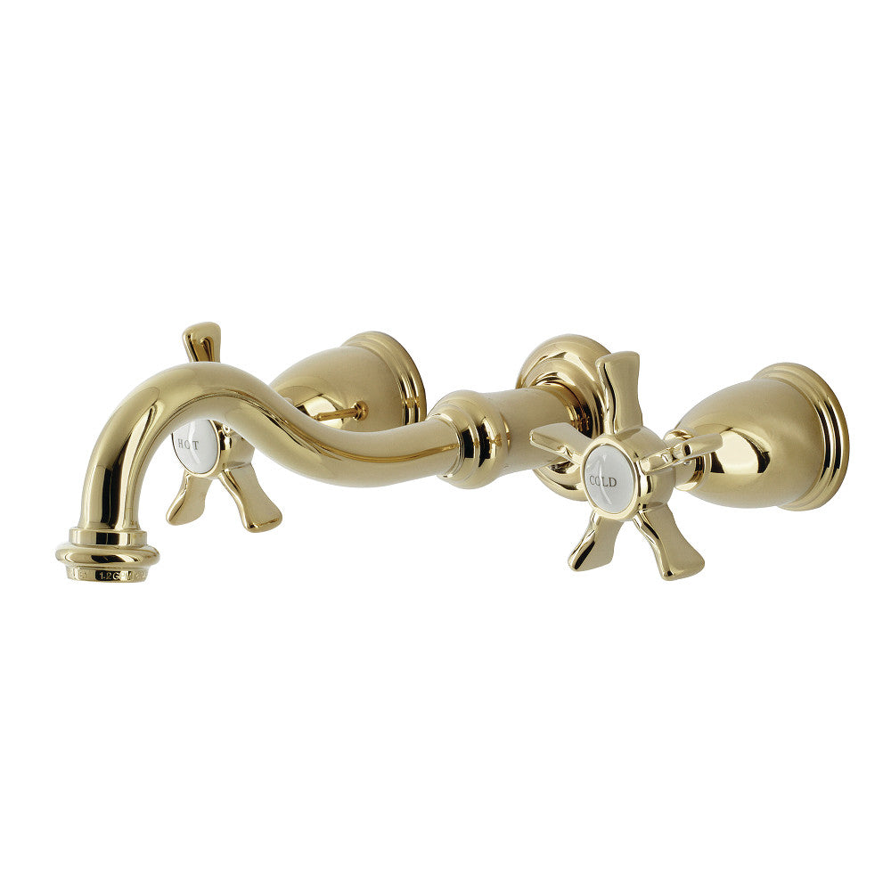 Kingston Brass KS3121NX Hamilton Two-Handle Wall Mount Bathroom Faucet