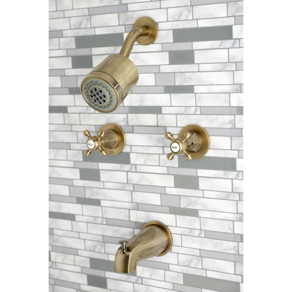 Metropolitan Two-Handle Tub and Shower Faucet