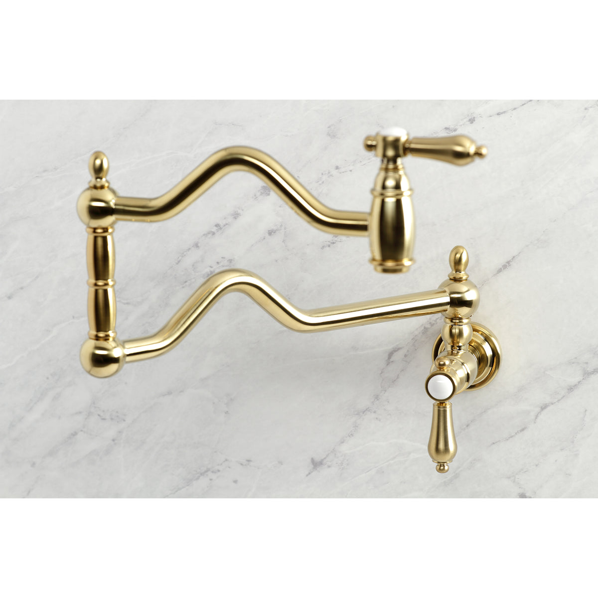 Kingston Brass KS2100BAL Heirloom Wall Mount Pot Filler