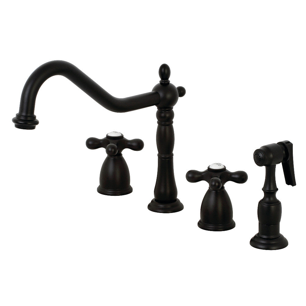 Kingston Brass KB1793AXBS Widespread Kitchen Faucet