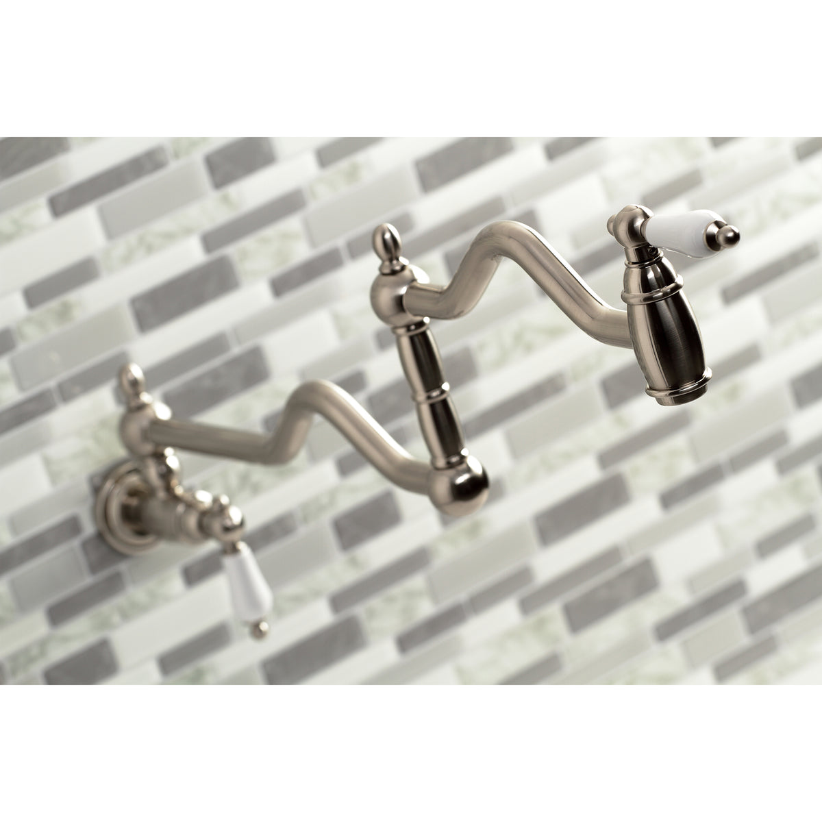 Kingston Brass KS2102PL Heritage Wall Mount Pot Filler