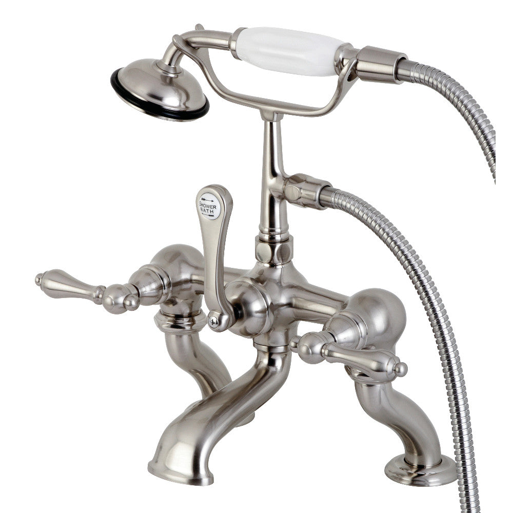 Vintage 7-Inch Deck Mount Tub Faucet with Hand Shower