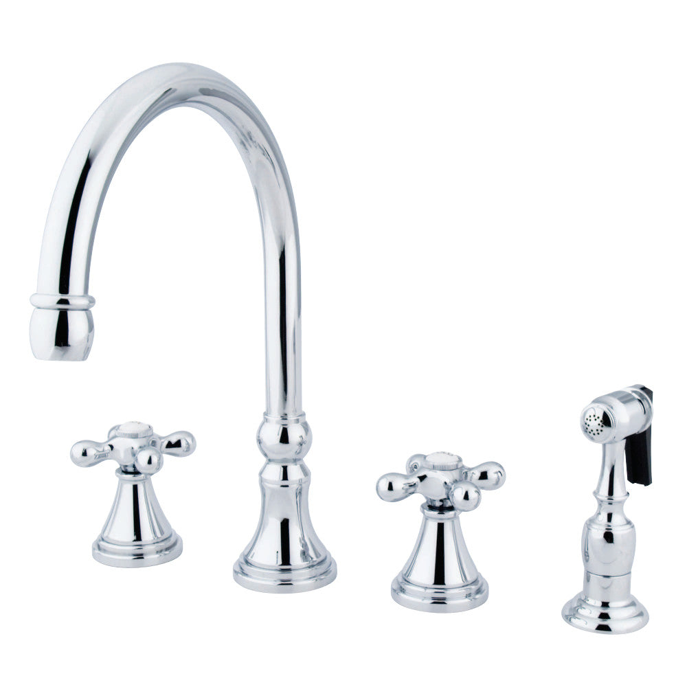 Kingston Brass KS2798AXBS Widespread Kitchen Faucet