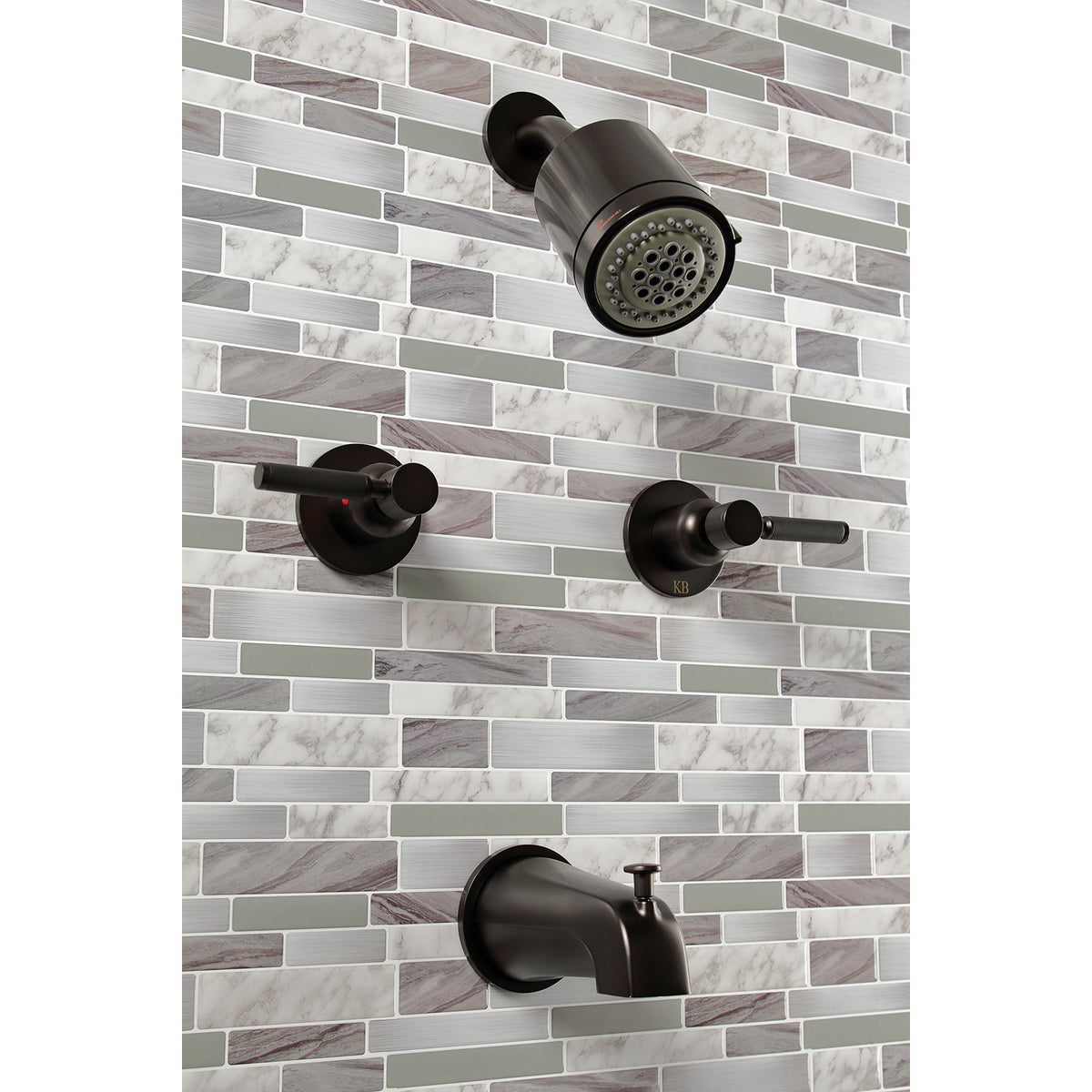 Kaiser Two-Handle Tub and Shower Faucet