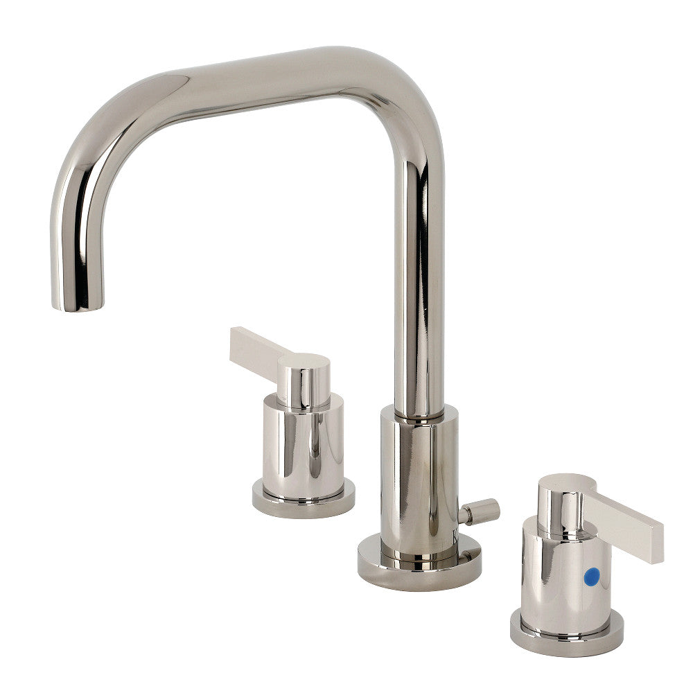 Kingston Brass FSC8938NDL NuvoFusion Widespread Bathroom Faucet with Brass Pop-Up
