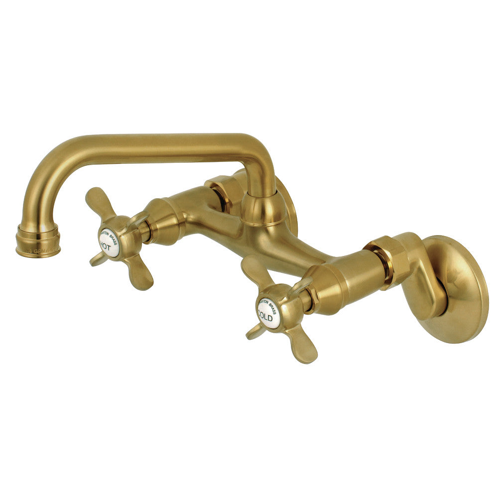 Kingston Brass KS113PB Essex Two Handle Wall Mount Kitchen Faucet