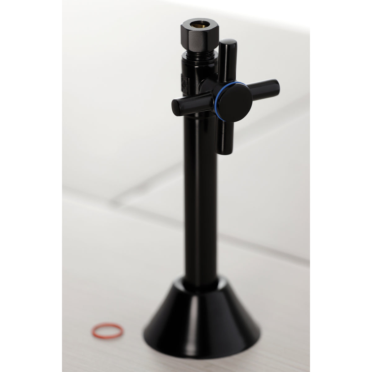 Kingston Brass Concord 1/2" Sweat x 3/8" O.D. Comp Straight Shut Off Valve with 5" Extension