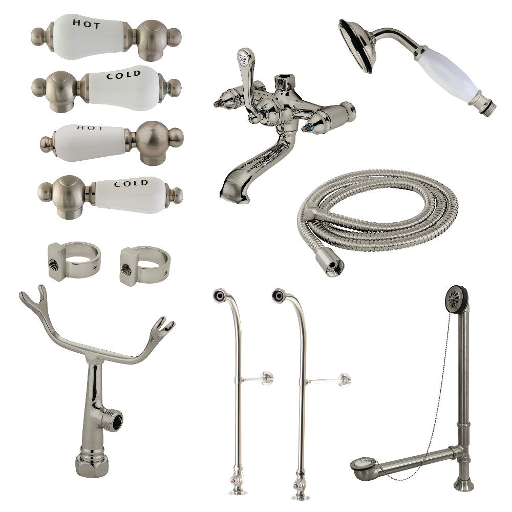 Vintage Freestanding Clawfoot Tub Faucet Combo