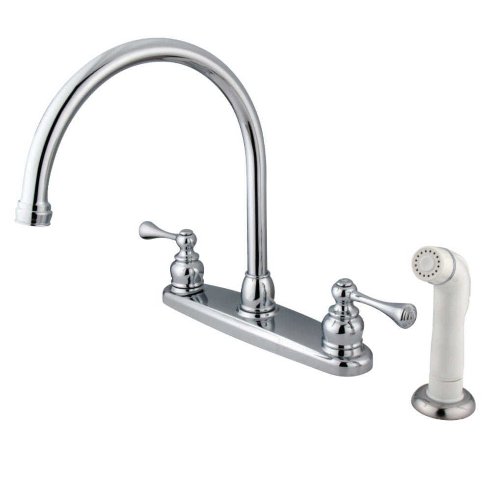 Kingston Brass KB725BL 8-Inch Centerset Kitchen Faucet