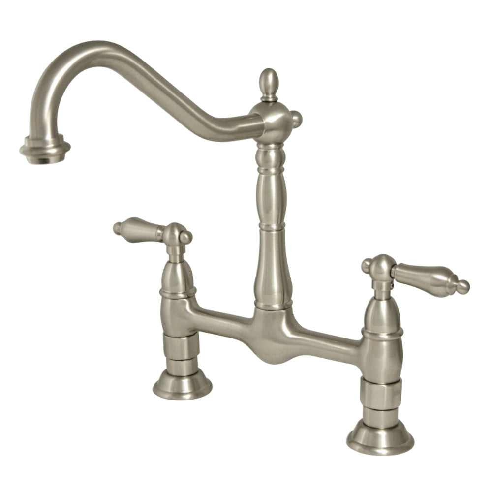 Kingston Brass KS1178AL Heritage Bridge Kitchen Faucet