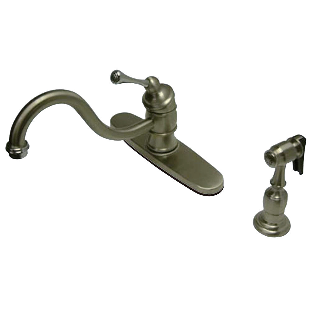 Kingston Brass KB3572BLBS Vintage 8" Kitchen Faucet With Brass Sprayer
