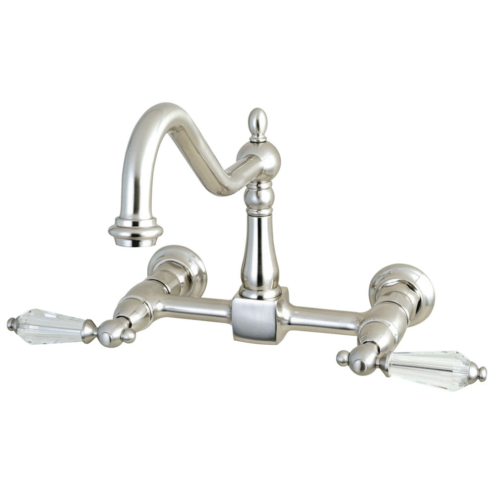 Kingston Brass KS1245WLL Wilshire Wall Mount Bridge Kitchen Faucet