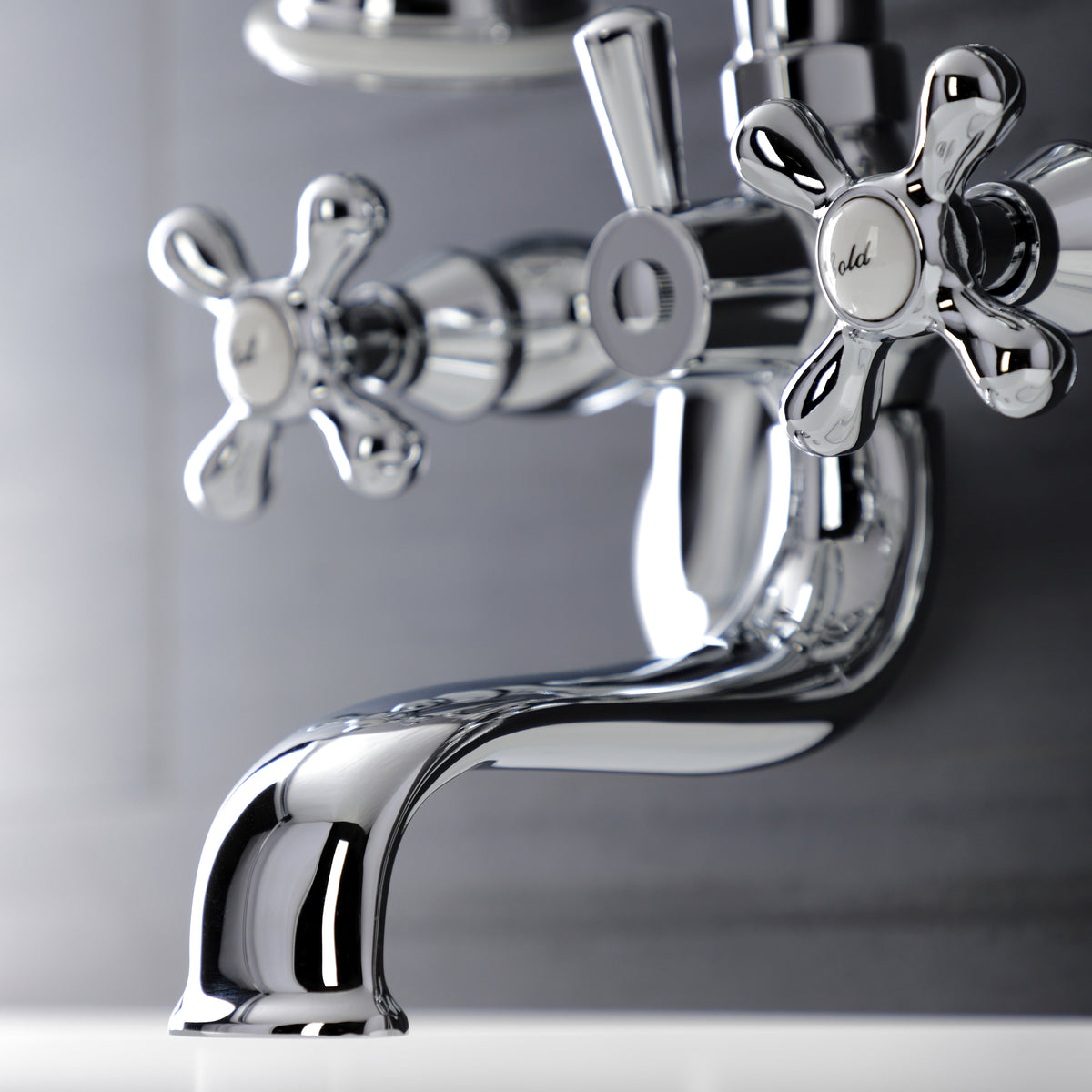 Kingston Wall Mount Tub Faucet with Hand Shower