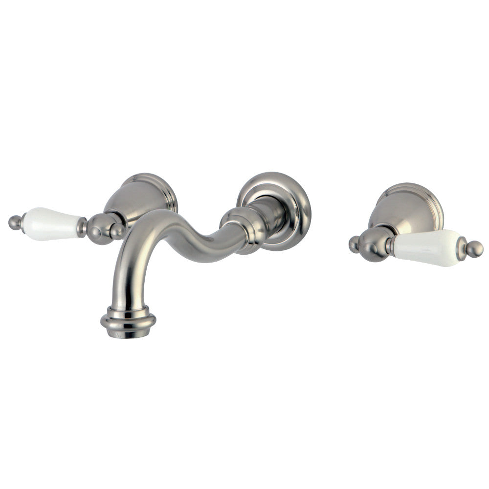 Kingston Brass KS3122PL Vintage 2-Handle Wall Mount Bathroom Faucet