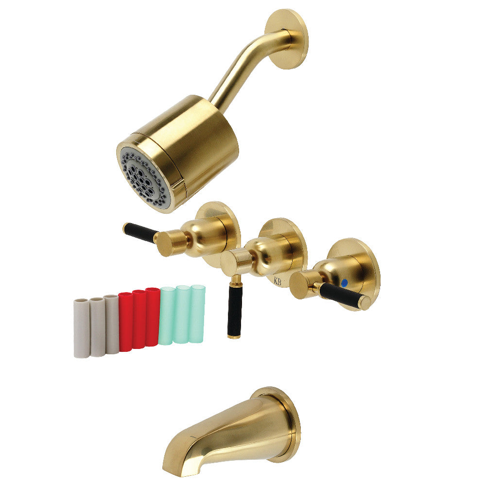 Kaiser Three-Handle Tub and Shower Faucet