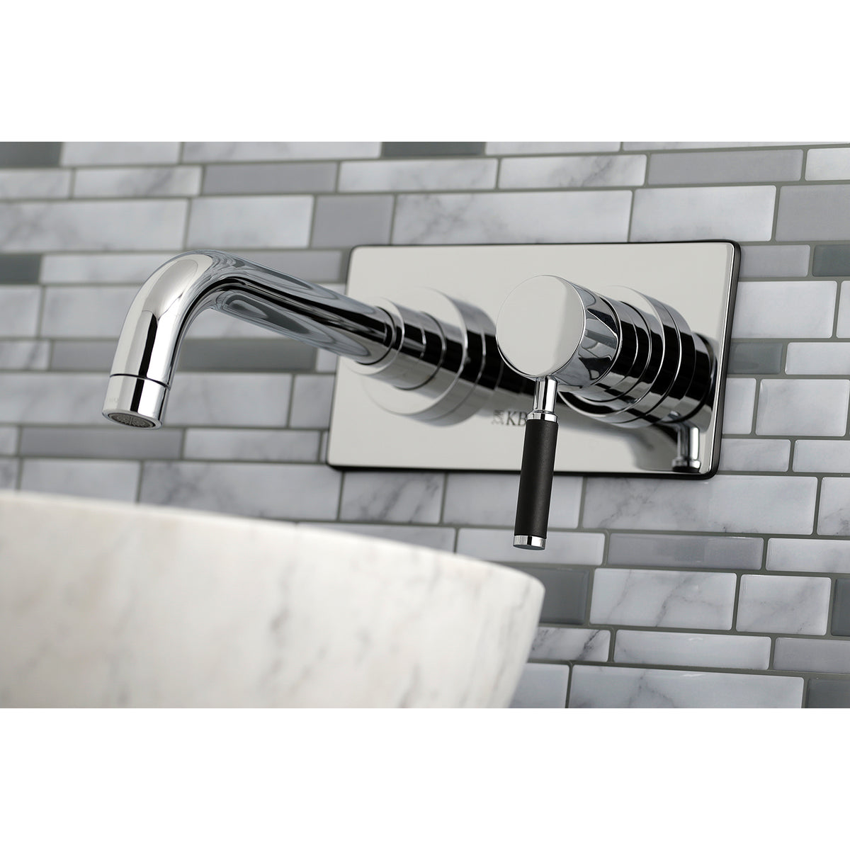Kingston Brass KS8118DKL Kaiser Single-Handle Wall Mount Bathroom Faucet
