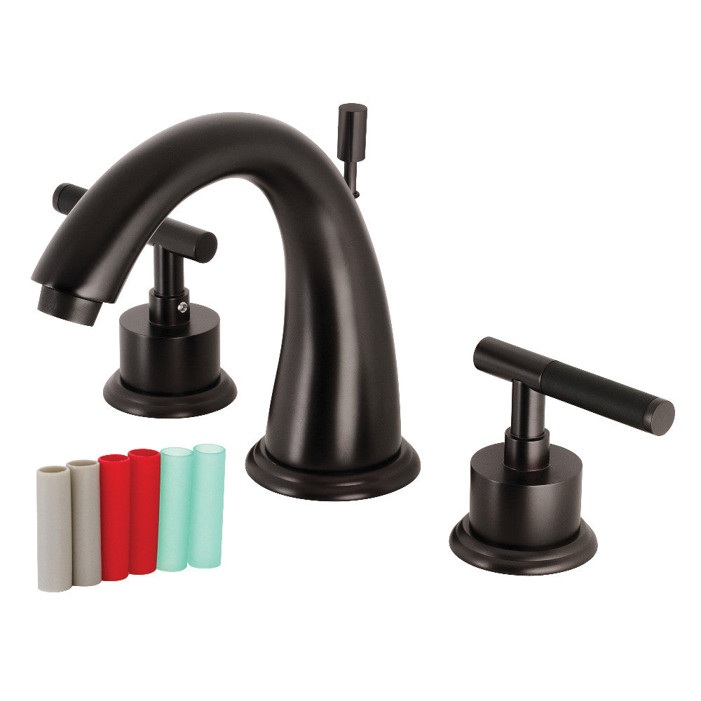 Kingston Brass KS2962CKL Kaiser Widespread Bathroom Faucet with Brass Pop-Up