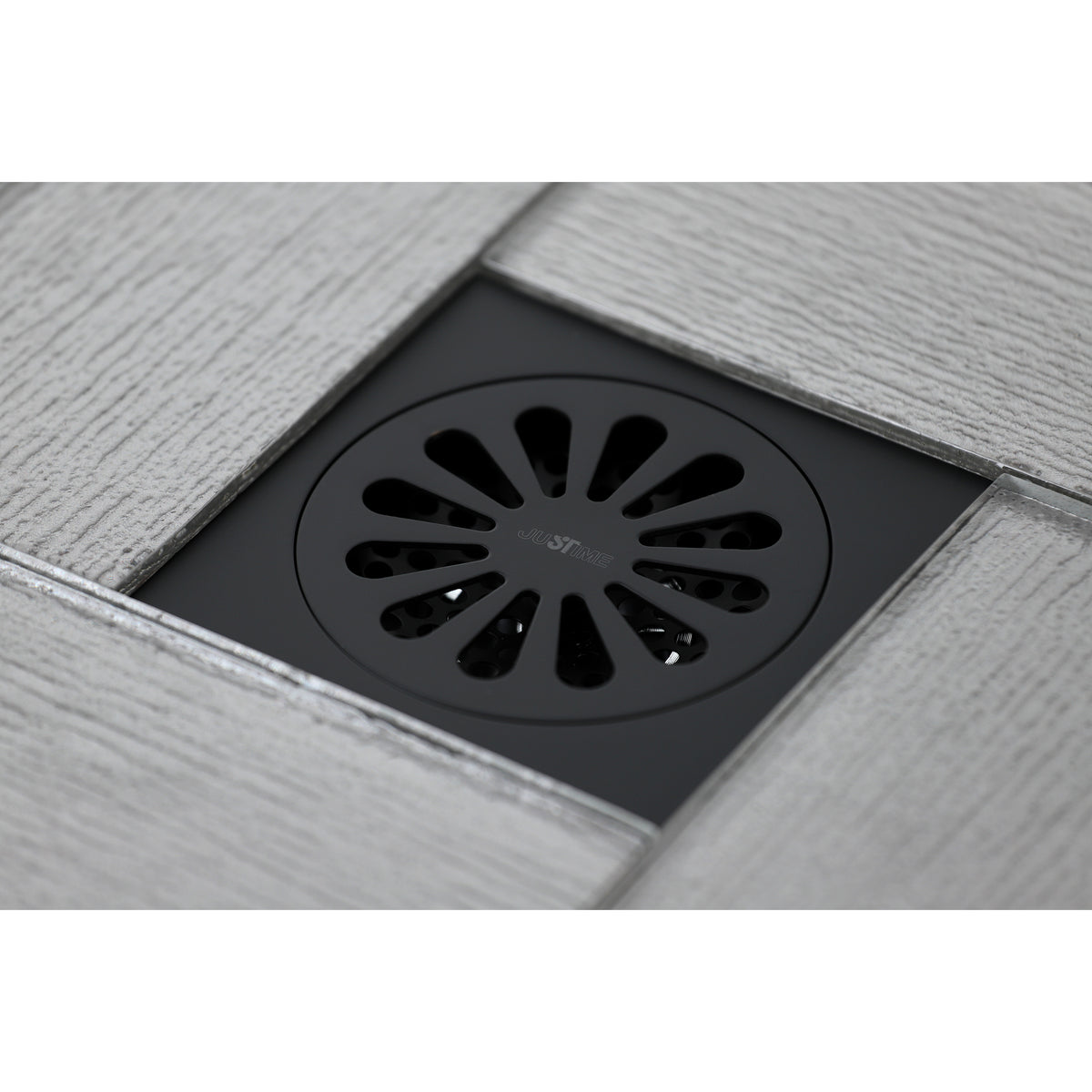Kingston Brass Watercourse Sunburst 4" Square Grid Shower Drain