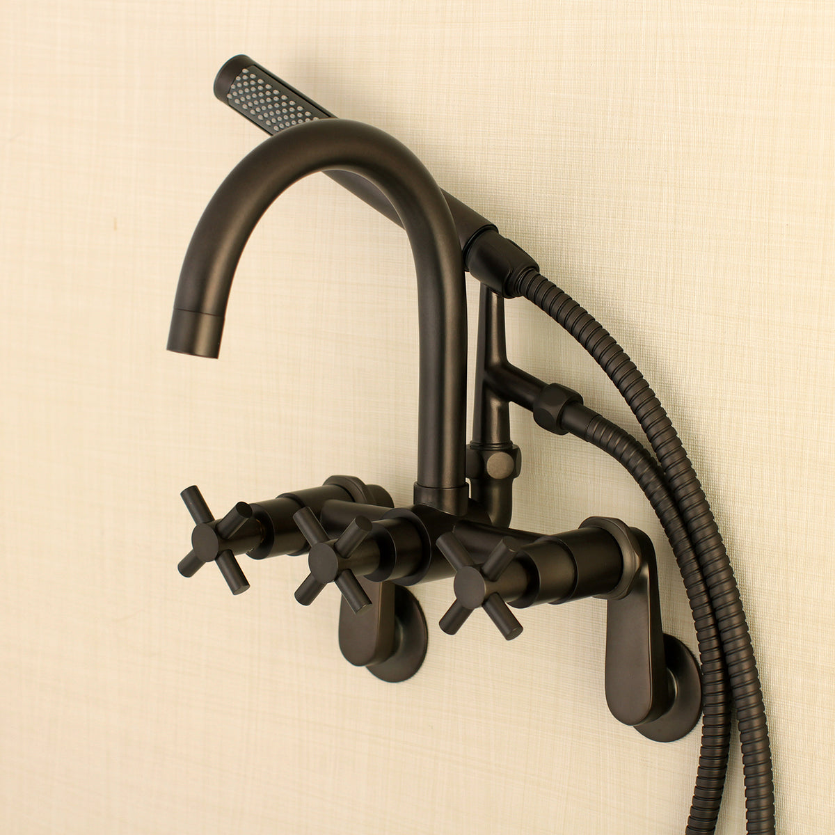 Aqua Vintage Concord 7-Inch Adjustable Wall Mount Tub Faucet
