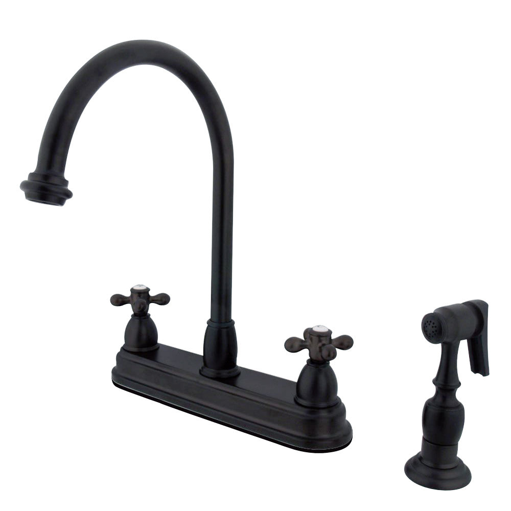 Kingston Brass KB3752AXBS Restoration Centerset Kitchen Faucet