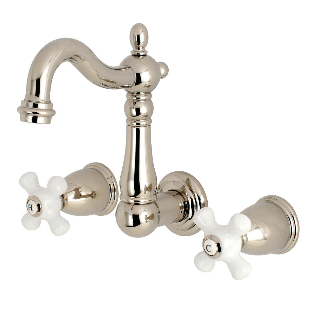 Kingston Brass KS1223PX Heritage Wall Mount Bathroom Faucet