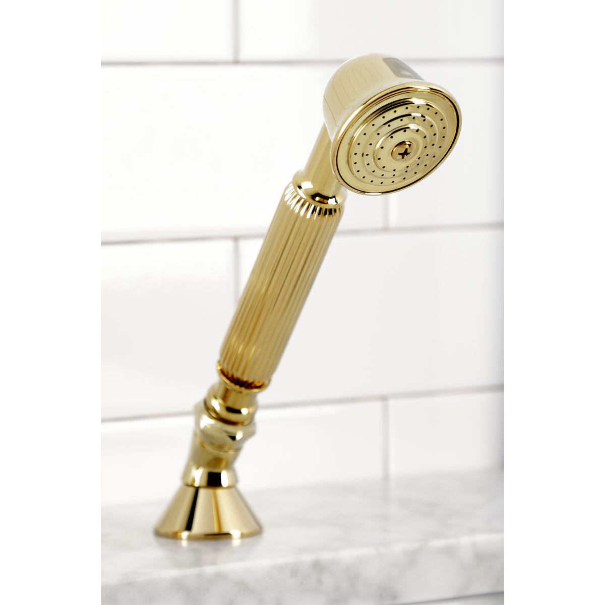 Kingston Brass Deck Mount Hand Shower with Diverter for Roman Tub Faucet