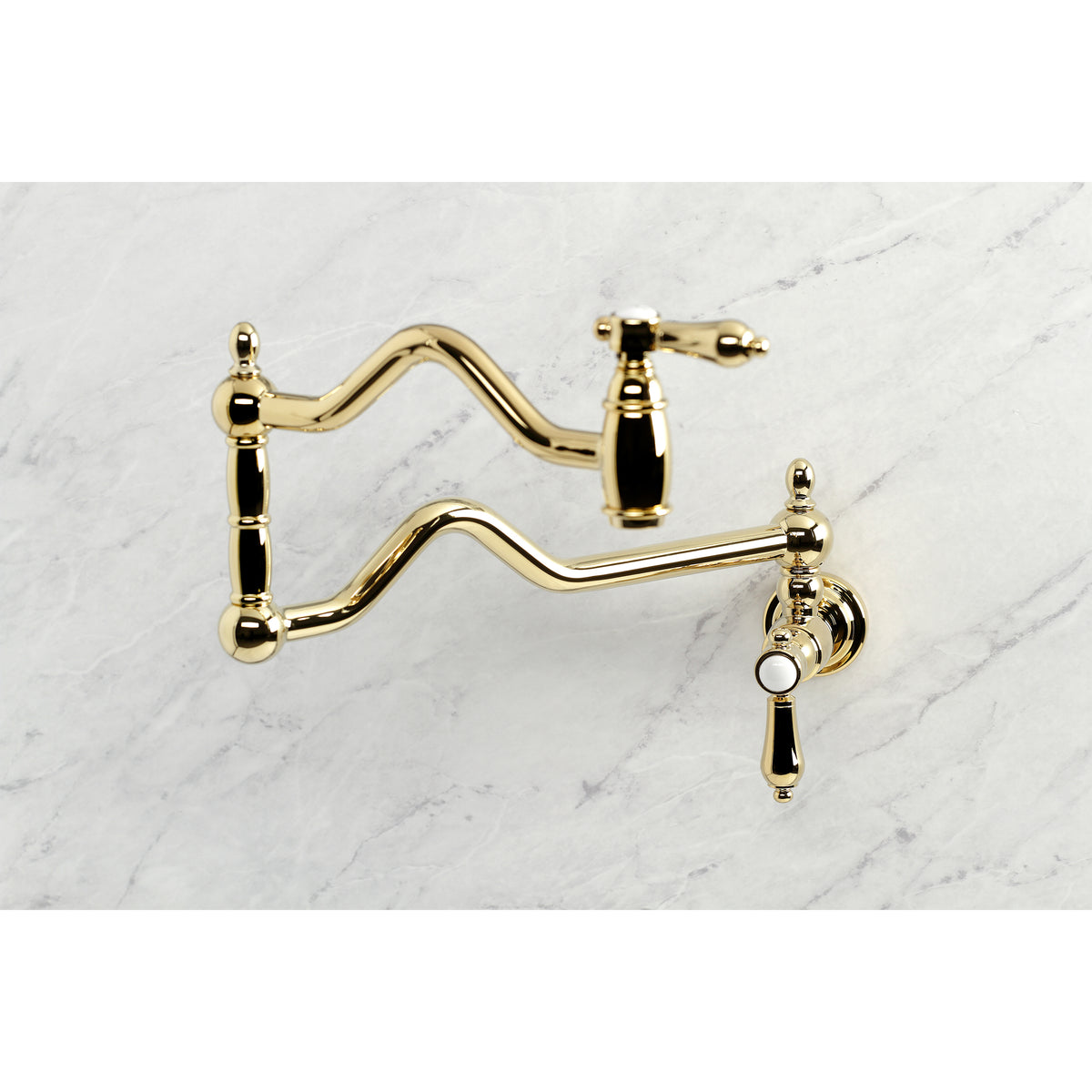 Kingston Brass KS2100BAL Heirloom Wall Mount Pot Filler