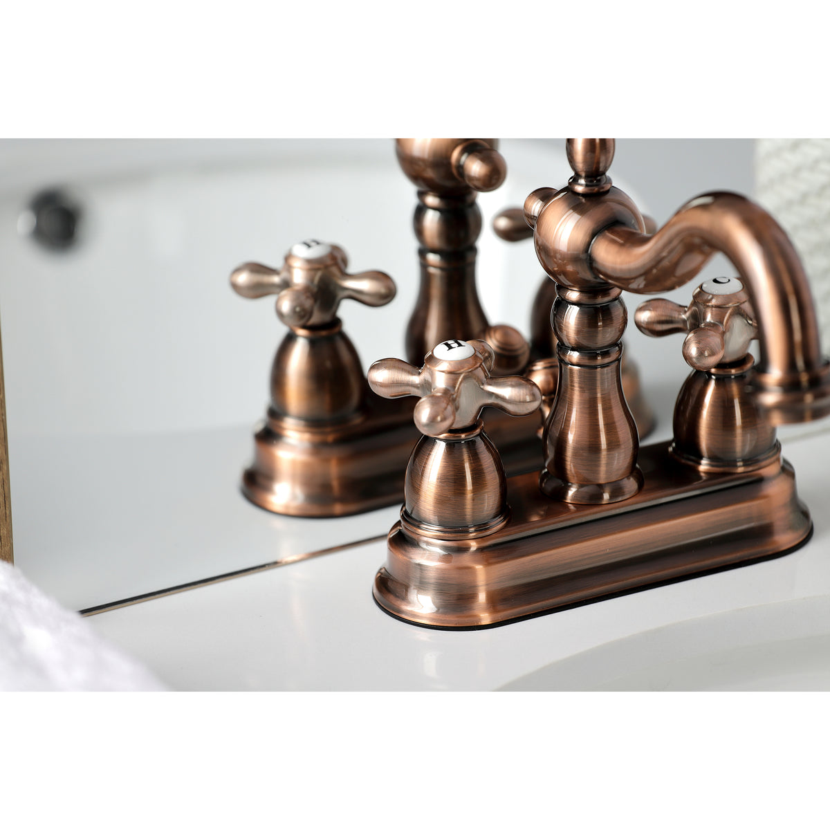 Kingston Brass KB1601AX Heritage 4 in. Centerset Bathroom Faucet