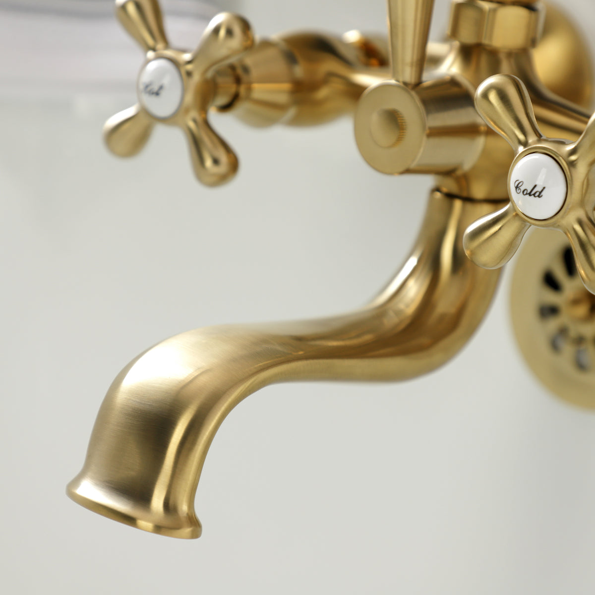 Kingston Wall Mount Clawfoot Tub Faucet with Hand Shower