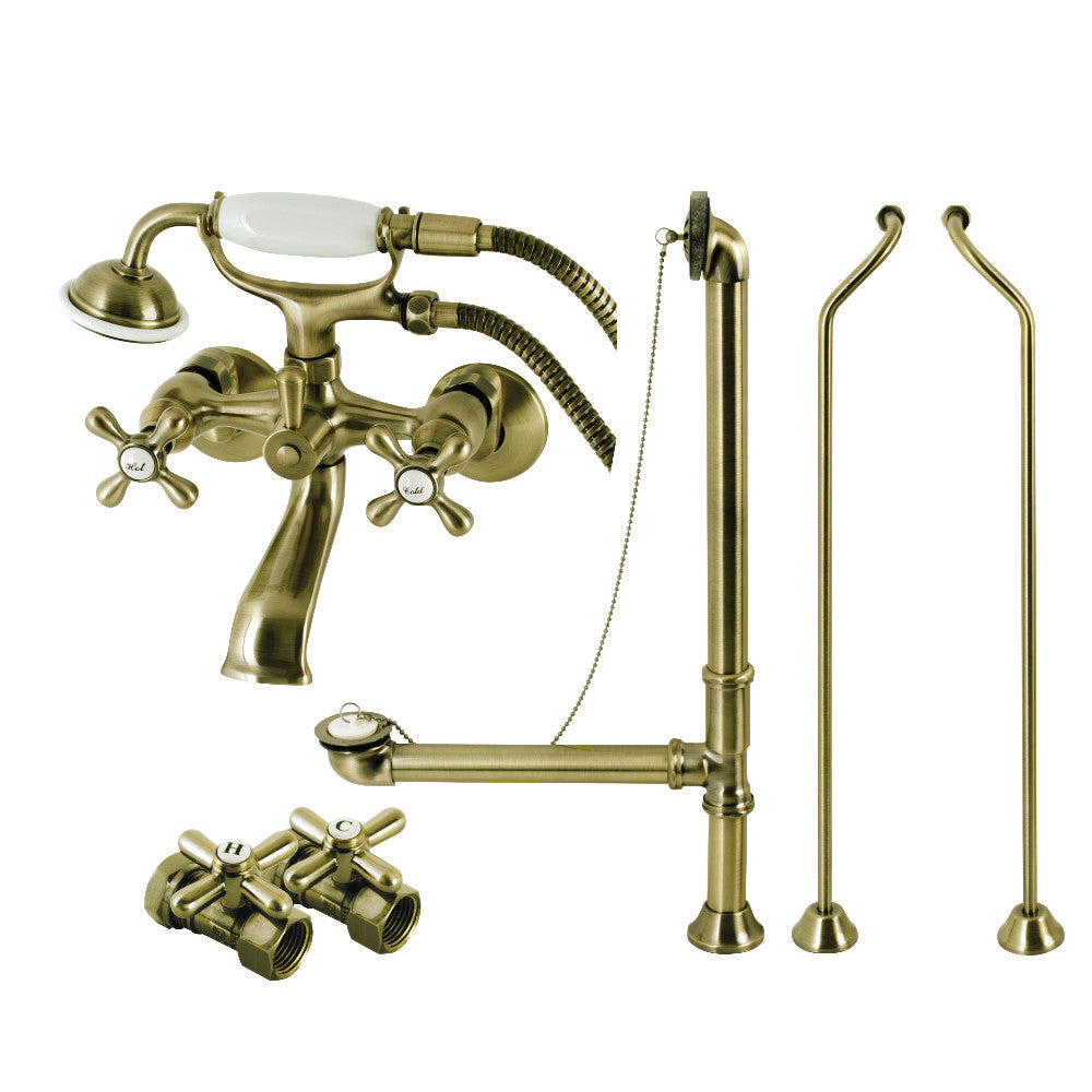 Vintage Wall Mount Clawfoot Faucet Package