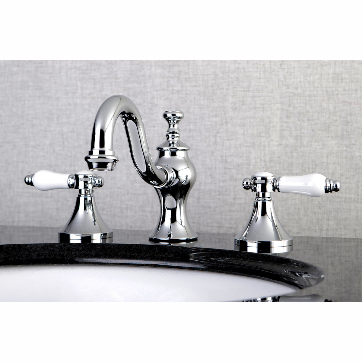 Kingston Brass KC7168BPL 8 in. Widespread Bathroom Faucet