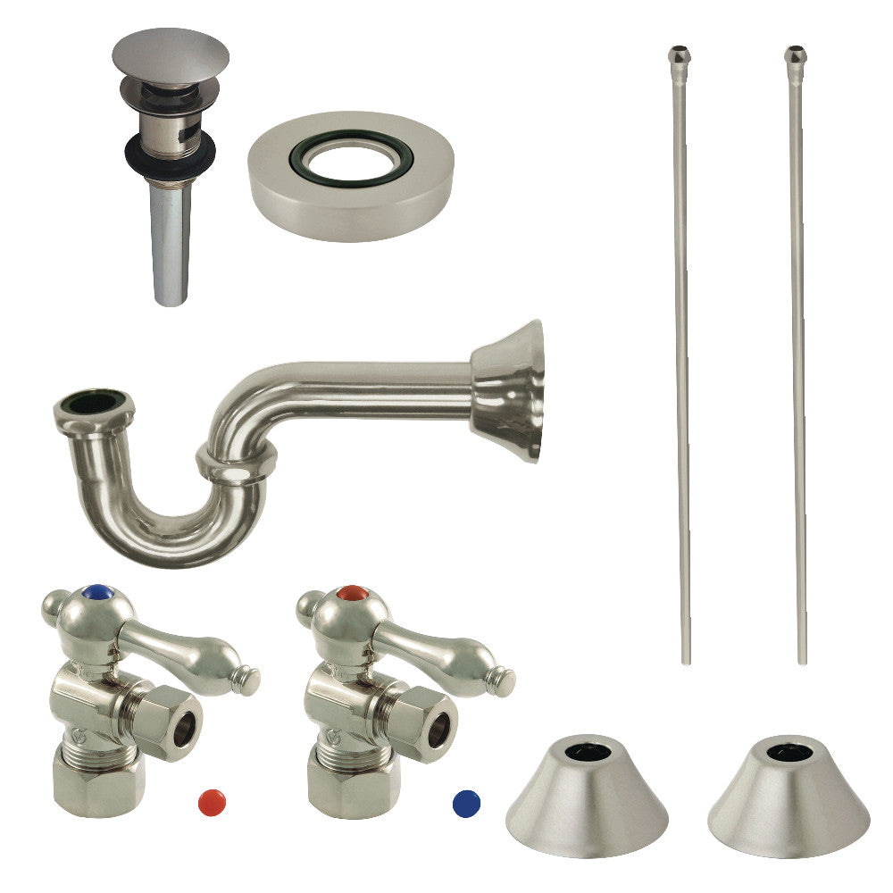 Kingston Brass Traditional Plumbing Sink Trim Kit with P-Trap and Overflow Drain