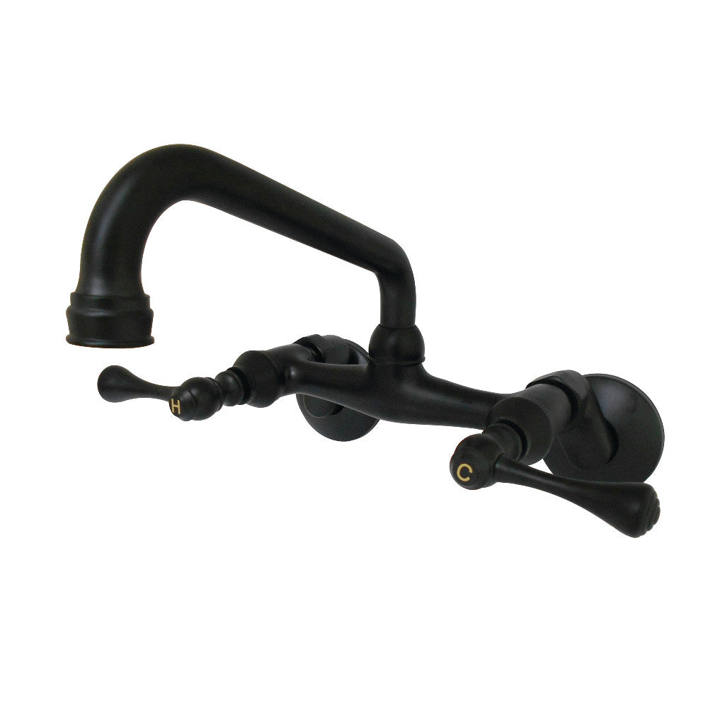 Kingston Brass KS313SB Kingston Two Handle Wall Mount Kitchen Faucet