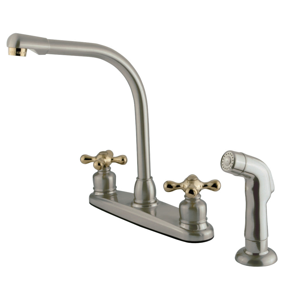 Kingston Brass GKB719AXSP Victorian Centerset Kitchen Faucet