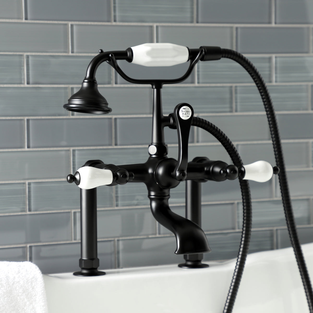 Auqa Vintage Deck Mount Clawfoot Tub Faucet