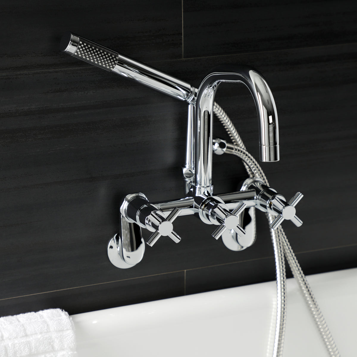 Aqua Vintage Concord Wall Mount Clawfoot Tub Faucet