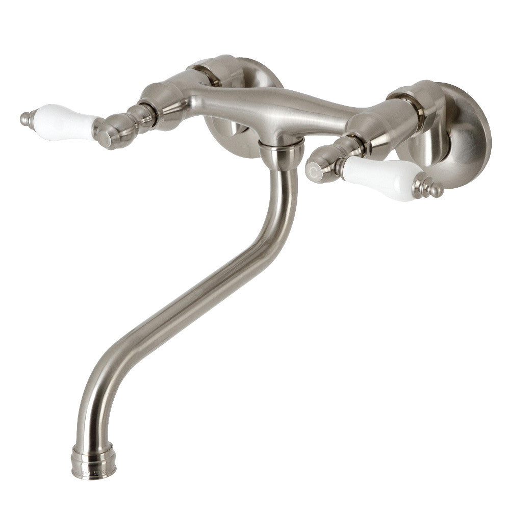 Kingston Brass KS515PN Wall Mount Bathroom Faucet