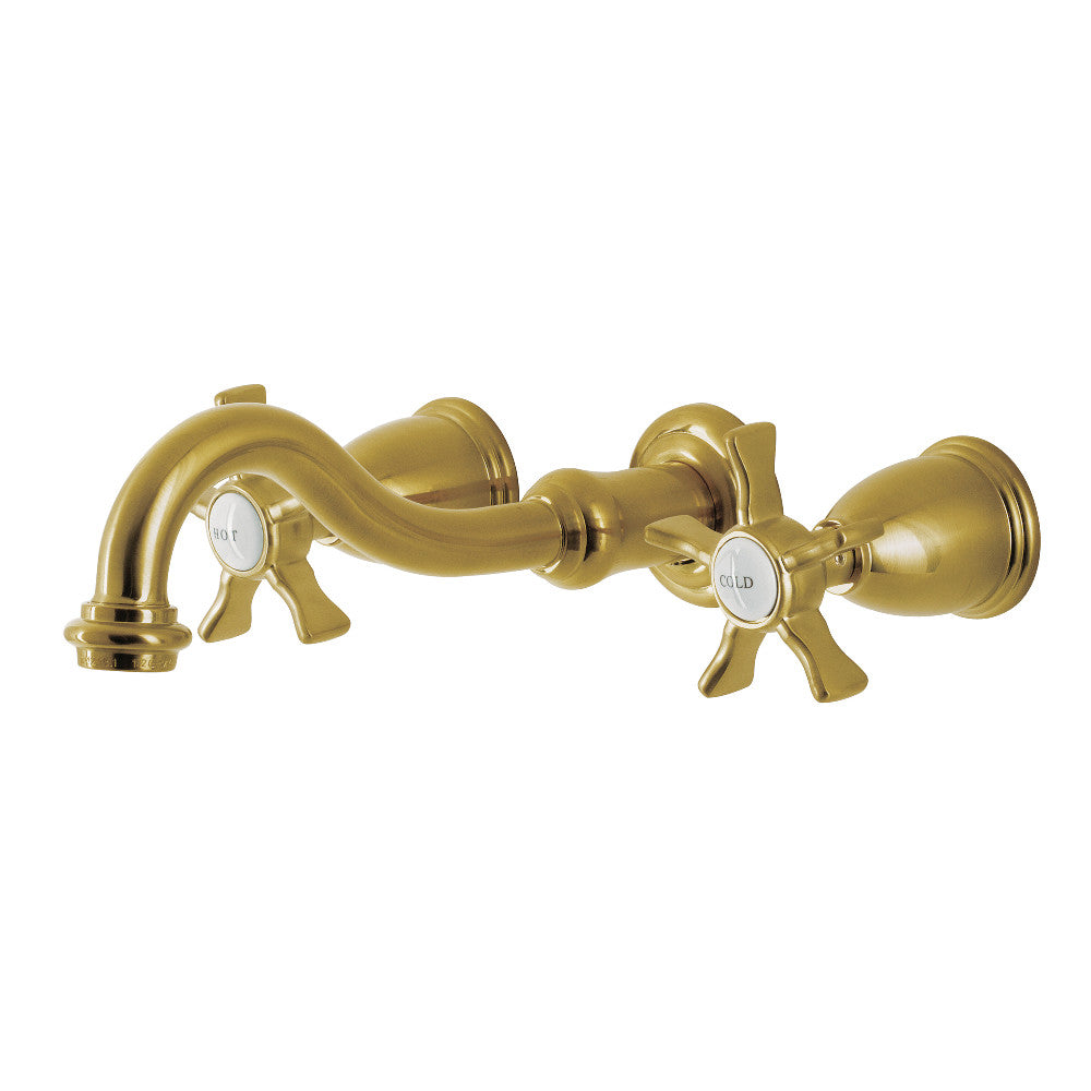 Kingston Brass KS3121NX Hamilton Two-Handle Wall Mount Bathroom Faucet