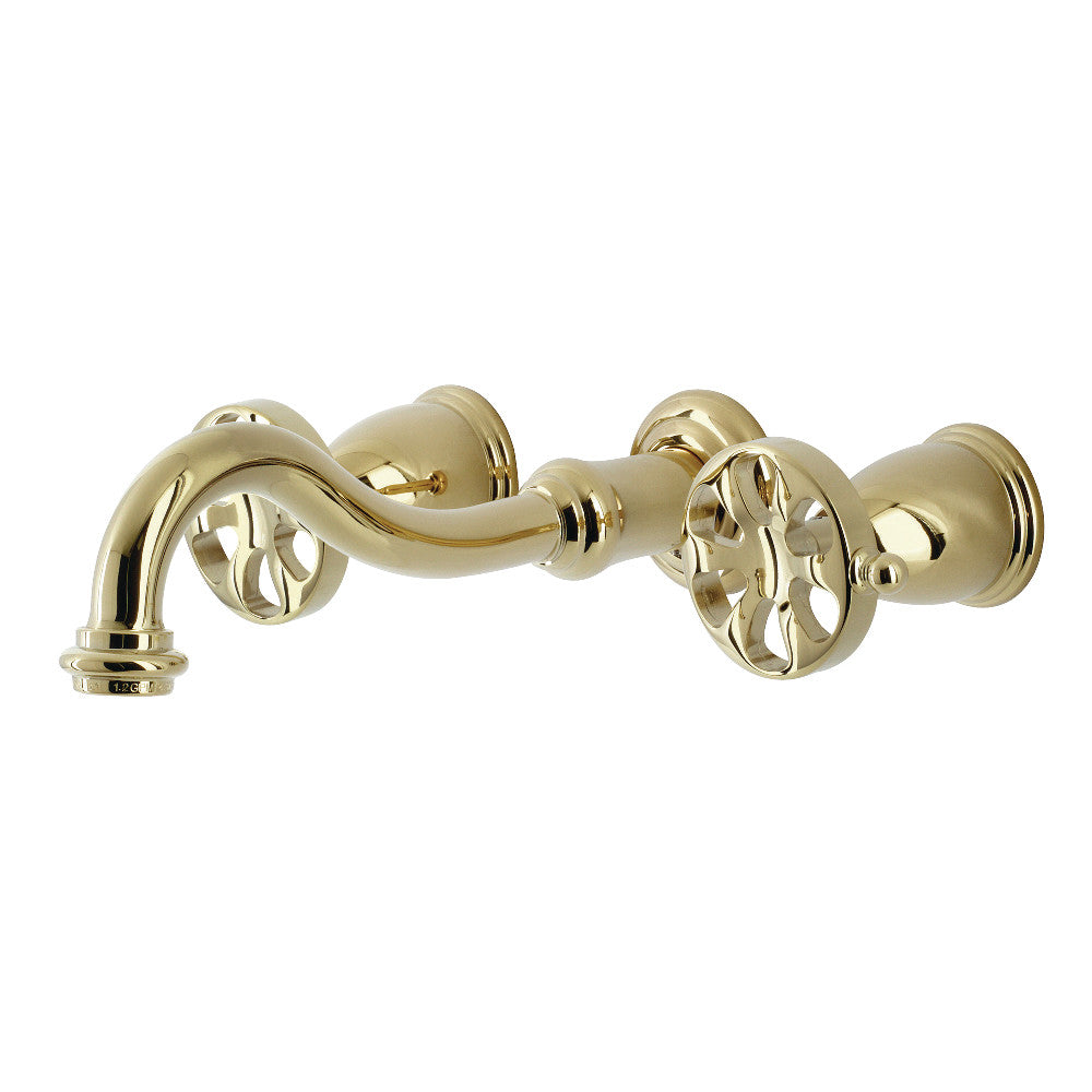Kingston Brass KS3128RX Belknap Two-Handle Wall Mount Bathroom Faucet