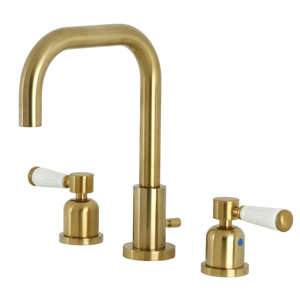 Kingston Brass FSC8933DPL Paris Widespread Bathroom Faucet with Brass Pop-Up