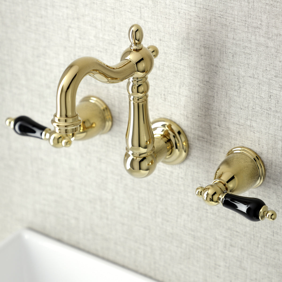Kingston Brass KS1220PKL Duchess Two-Handle Wall Mount Bathroom Faucet