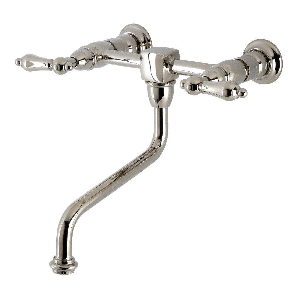 Kingston Brass KS1211AL Heritage Wall Mount Bathroom Faucet