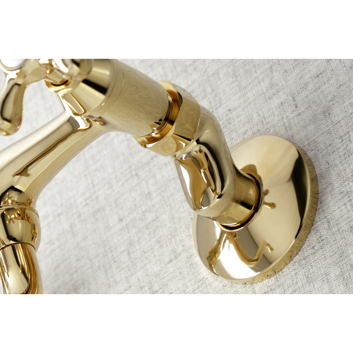 Kingston Brass KS216PN Kingston Two Handle Wall Mount Bathroom Faucet